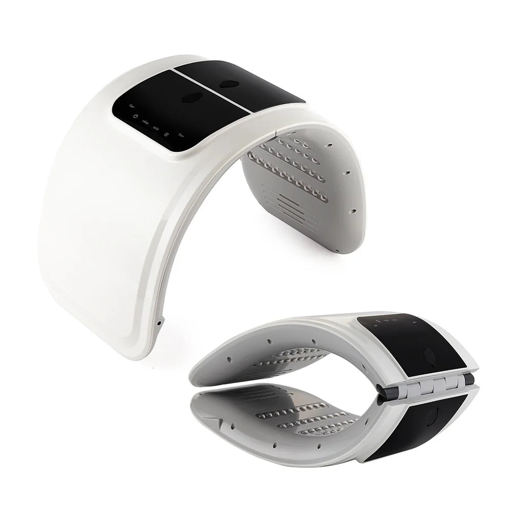 Foldable red light therapy device with dual-spectrum LEDs for skin and hair restoration